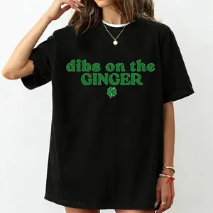 Dibs On The Ginger Tshirt, Funny Ginger Shirt Distressed Beer Irish Ginger Shirt Redhead Gift for St Patrick's Day, Unisex