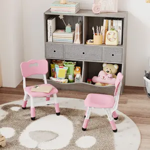 Stop Buying New Chairs! Adjustable Height Kids Chair (2-Pack) – 3-Level Toddler Seat for Ages 2-12, Non-Slip Feet, Perfect Desk Chair for Homeschool & Classroom