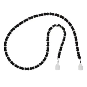 Silver Black AirPod Chain