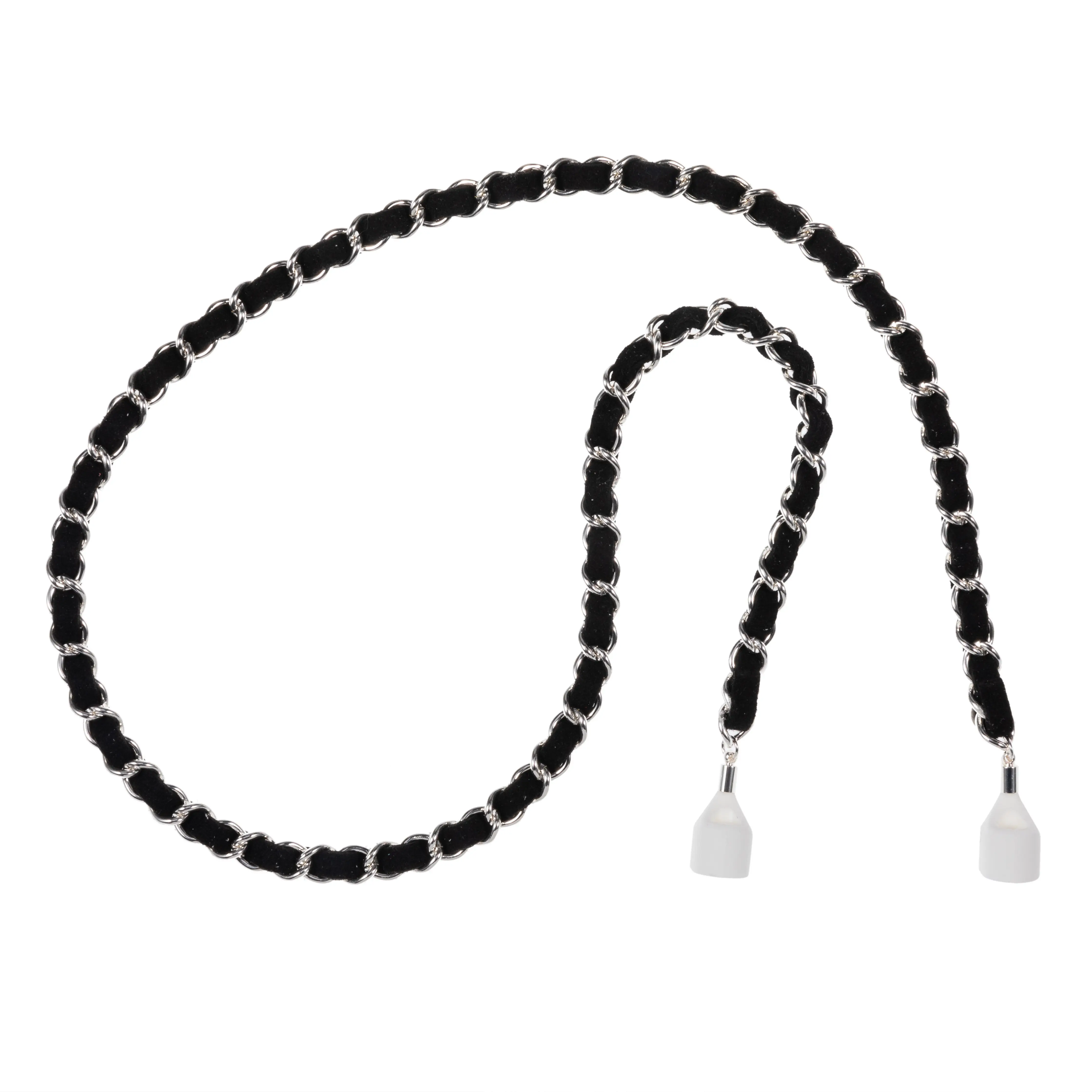 Silver Black AirPod Chain