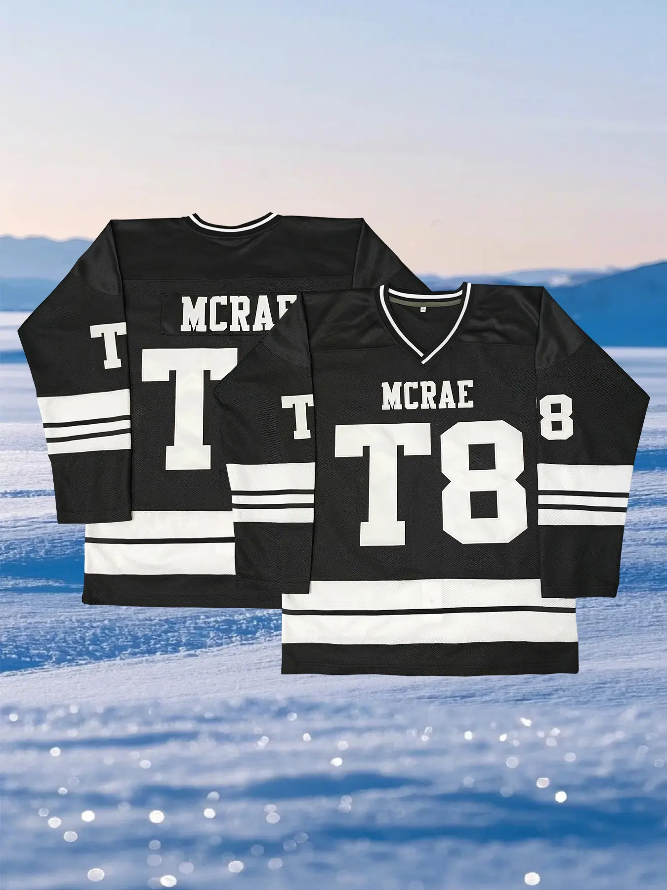 MCRAE T8 Hockey Embroidery Jersey, Embroidery Sportswear, Embroidered Jerseys, Tate x Land O Concert 2025 Outfits, Listen to So Close To What Tour Merch, Fan Clothing, Gift, Jersey Shirts