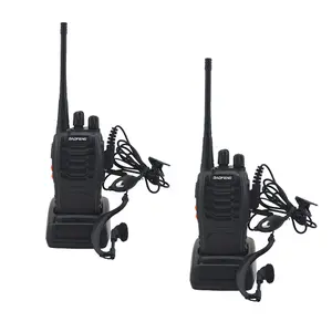 2pcs BAOFENG BF-888S Walkie talkie UHF Two way radio baofeng 888s UHF 400-470MHz 16CH Portable Transceiver with Earpiece, Device