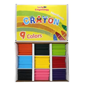 450-Count Unwrapped Bulk Crayons – 9 Rainbow Colors, Non-Toxic, Classroom Pack