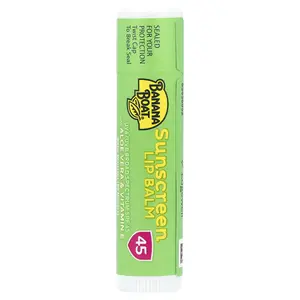 Banana Boat Sunscreen Lip Balm With Aloe Vera & Vitamin E, SPF 45, 0.15 oz (4.25 g) Banana Boat Sunscreen Lip Balm With Aloe Vera & Vitamin E, SPF 45, 0.15 oz (4.25 g)