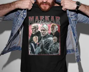 Maekar Targaryen Vintage T-Shirt | A Knight of the Seven Kingdoms Graphic Tee | Soft Oversized Fan Merch Gift for ASOIAF Fans, Classic Fashion, Fits Every Occasion, Classic Gildan shirt, Wardrobe Staple, For Any Season, Fun Graphics