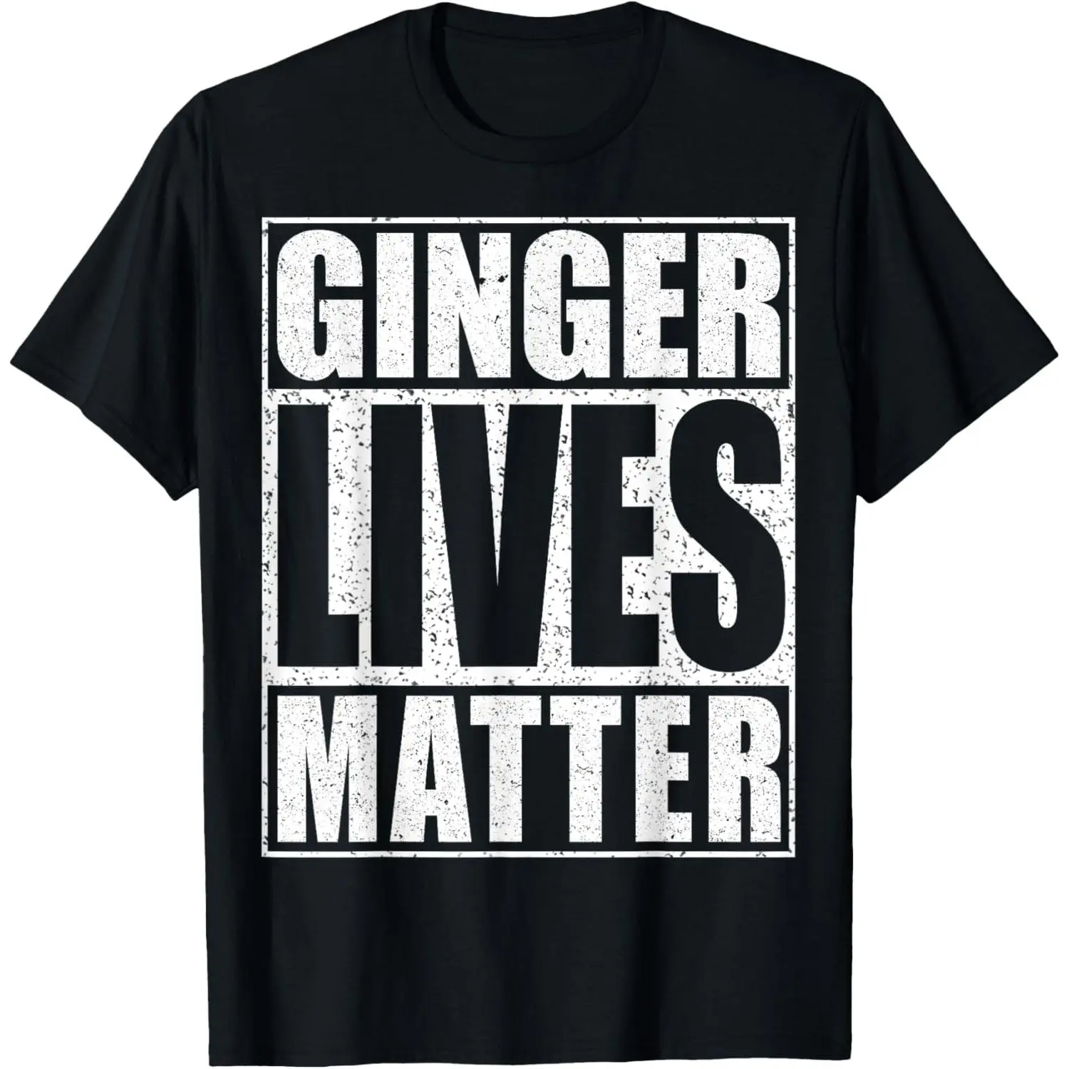 Men's Simple Soft Cotton Short-Sleeve Straight Cut Menswear T-Shirt - Ginger Lives Matter Slogan Print, St. Patrick's Day Casual Top, Made in USA, Round Neck, Double Stitch, 3XL, 4XL, 5XL