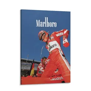 Vintage F1 Michael Schumacher Marlboro Poster (Part I) – Classic F1 Wall Art Print, Cool Racing Decor