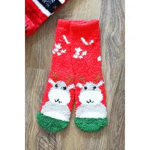 Reindeer Welcome Fuzzy Socks
