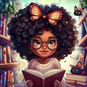 Book Reading Girl Pattern DIY Diamond Arts Colorful Painting Kit without Frame, DIY 5D Diamond Arts Colorful Painting for Bedroom Wall Decor, Crafts, Diamond Painting Kits