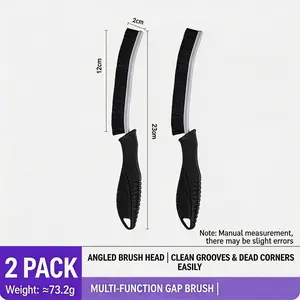 1PCS/2PCS Hard Bristle Cleaning Brush Set, Multi-Functional Gap Cleaner, Ideal for Home Essentials, Kitchen, Windows, Faucets, Toilets, Tiles, Cars, Hand Tools