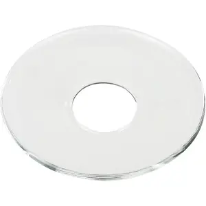 12 Pieces Bent Glass Candle Bobeches for Candlesticks, Candle Wax Drip Protector Taper Candle Drip Catcher Ring (Round)