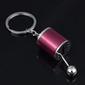 Car Gear Box Keychain for Men Women Imitation 6 Speed Manual Car-Styling Keyring Gear Knob Shift Gearbox Stick Gift Souvenir Hot