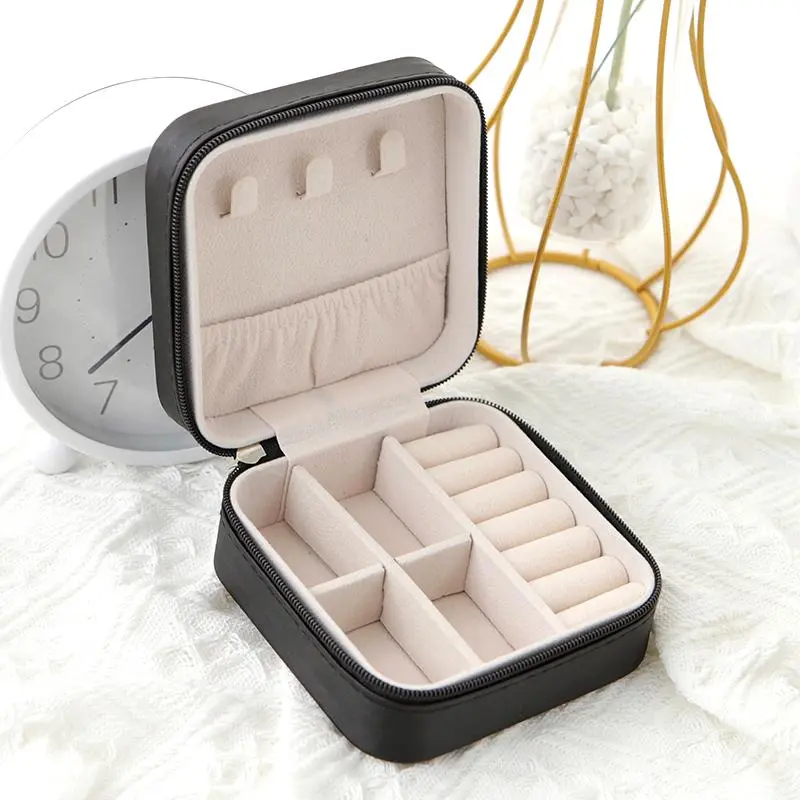Travel Jewelry Organizer Case for Rings, Earrings, Necklaces & Accessories