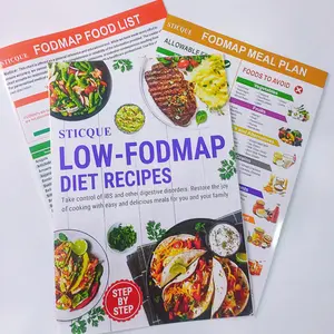 Low FODMAP Food List Chart & Meal Plan, Bloating – Laminated Diet Guide w/Serving Size, Net Carbs, Calories, Fiber – Elimination Diet Recipes for Beginners tasty