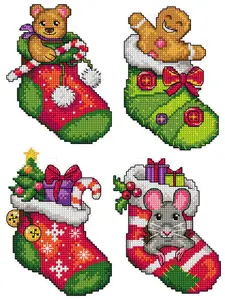 Christmas stockings 150CS Counted Cross-Stitch Kit