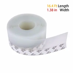 Silicone Adhesive Strap Weather Stripping, Easy to Use Draught Excluders & Seals for Doors, Windows (Door Hardware Accessory)