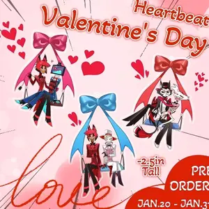 Hazbin Hotel Alastor Vox Husk Angel Acrylic keychain Alavox HuskerDust Valentine's Day Gift BL