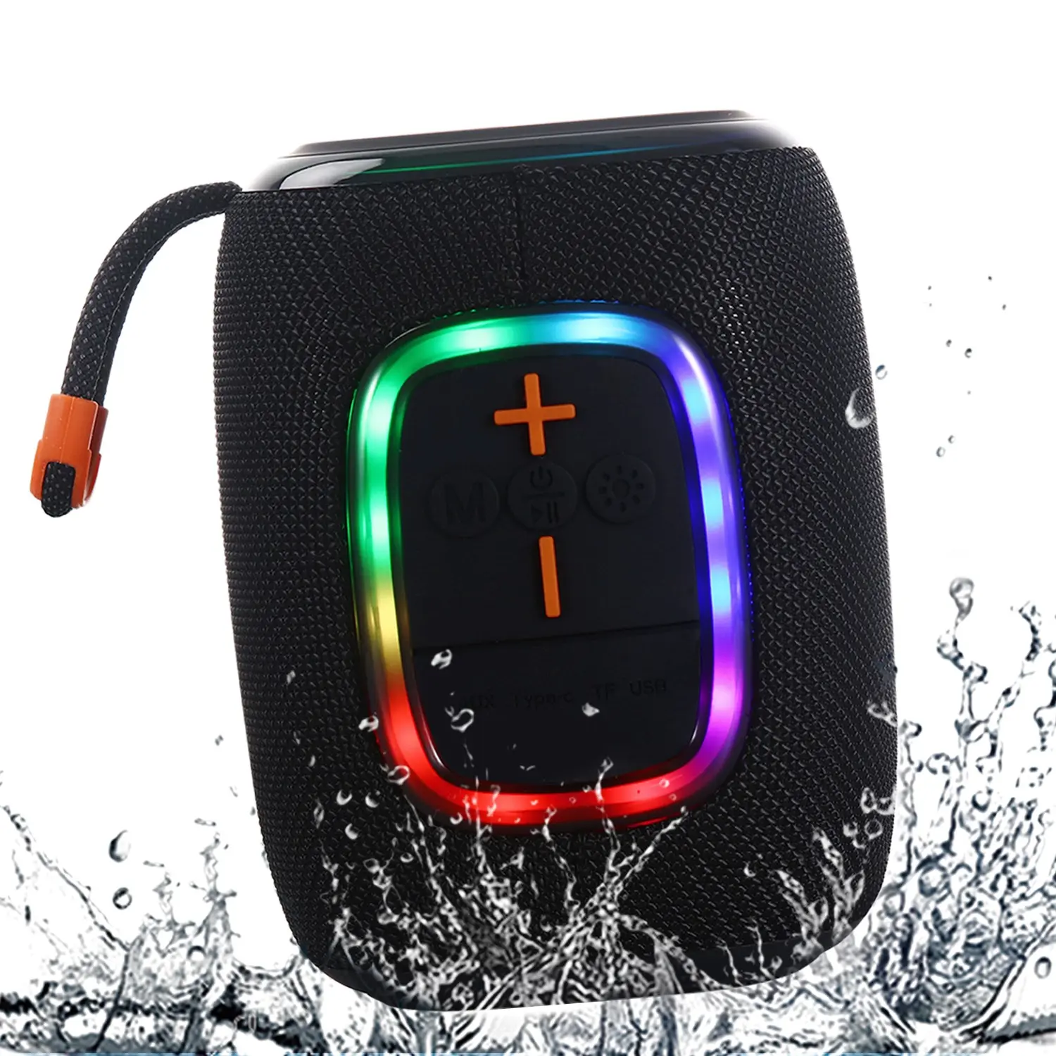 Portable Wireless Speaker Beach Vacation Essentials, Enhanced Bass Audio, Long Battery Life, Perfect for Indoor, Outdoor and Travel Scenes,Available in black/blue/red/camouflage
