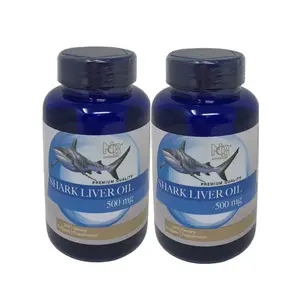 2 Bottles Shark Liver Oil 500mg 200 softgels x 2=400 softgels
