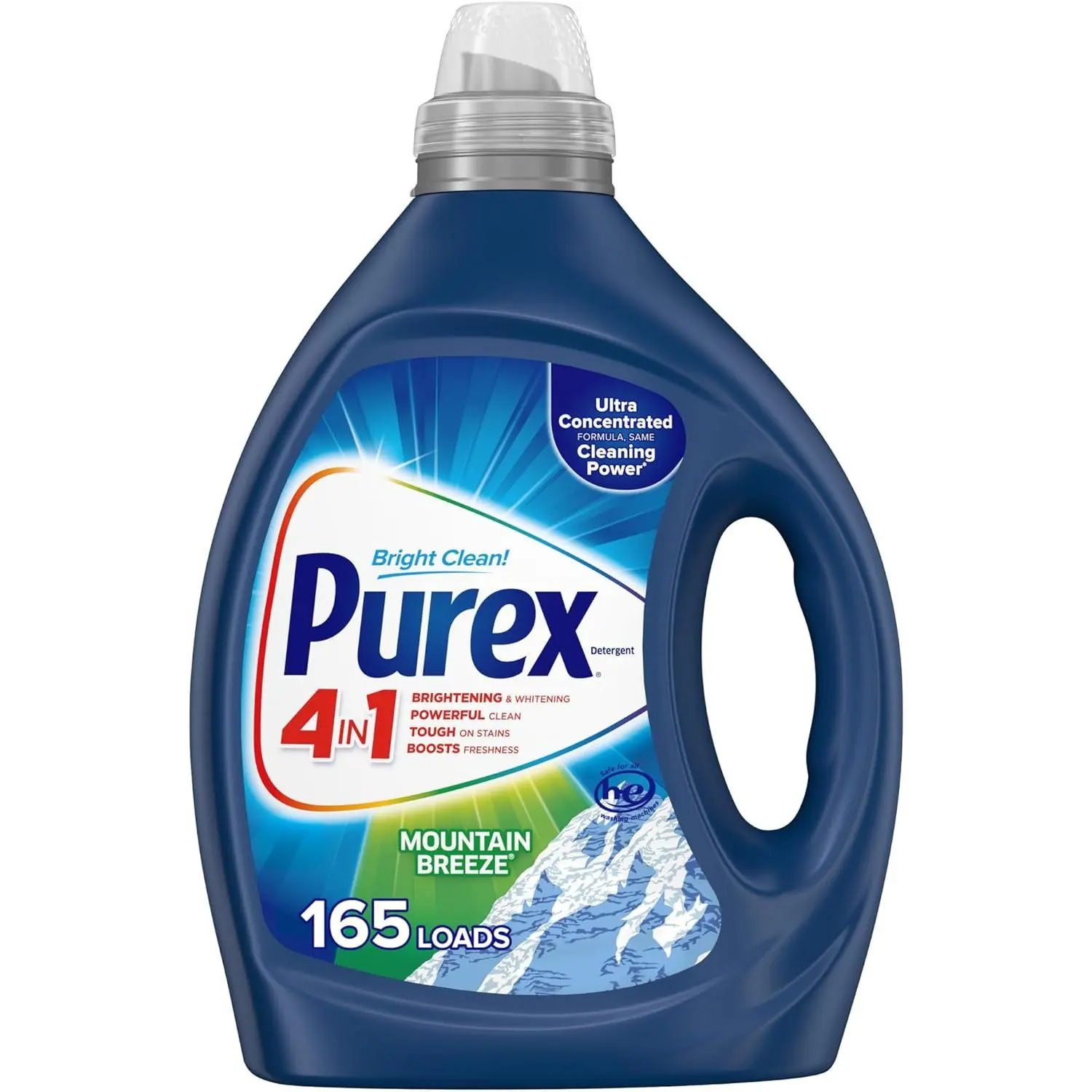 Purex Fresh Mountain Breeze Liquid Detergent – 82.5 fl oz, 165 Loads, Ultra-Concentrated