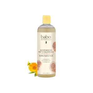Moisturizing Oat & Calendula 2-in-1 Bubble Bath & Wash – Lightly Scented Gentle Cleanser for Dry or Sensitive Skin – Safe for Baby, Toddler, Kids & Family – Vegan – 1 or 2 Pack