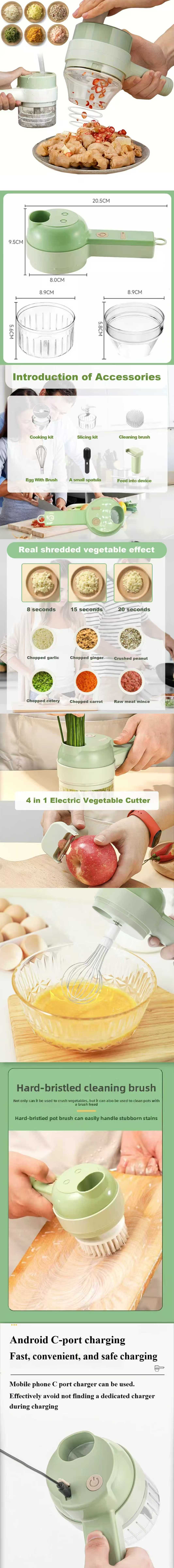 5-in-1 Electric Food Chopper Set – Multi-Functional Handheld Processor with Dual Beaters for Eggs & Cream + Cleaning Brush | Perfect for Vegetables, Meat & Salad Prep 5-in-1 Electric Food Chopper Set – Multi-Functional Handheld Processor with Dual Beaters for Eggs & Cream + Cleaning Brush | Perfect for Vegetables, Meat & Salad Prep