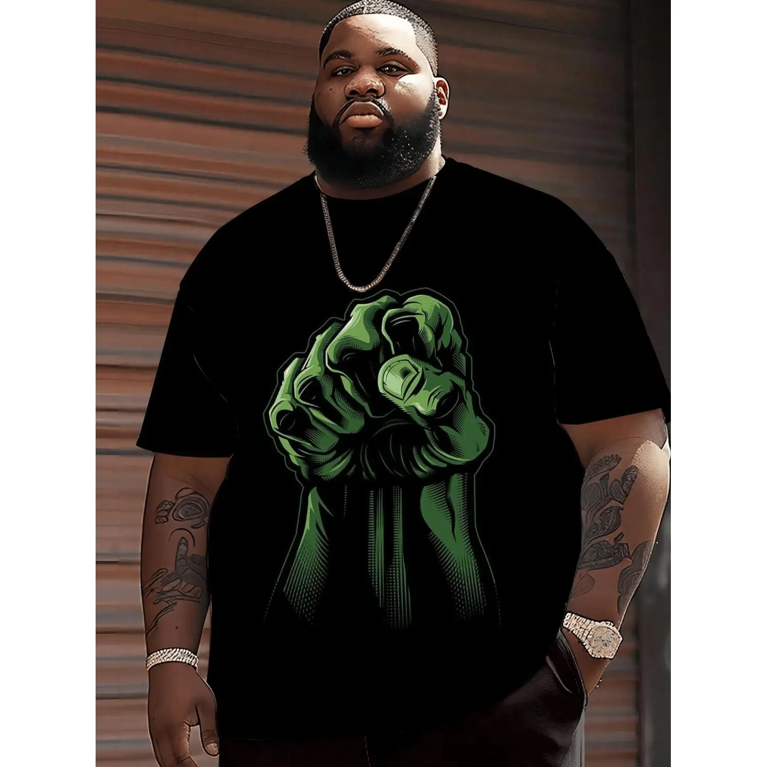 Plus Size Casual Graphic T-Shirt, Minimalist Retro Streetwear Cotton Shortsleeve Top with Round Neck, Soft Breathable Fabric, Stylish, Tshirt