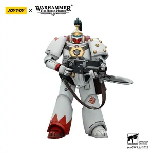 JOYTOY 1/18 Collectible Game Model Figure - The Horus Heresy White Scars MKVI Tactical Legionary Articulating Small Anthropomorphic Action Figure JT03356, Articulating Figurines