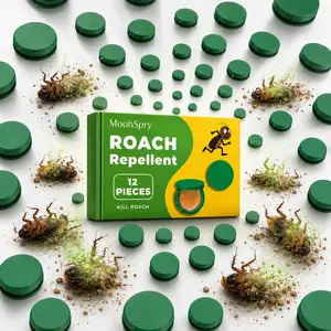 Potent Strong Cockroach Medicine, Domestic Dormitory Kitchen Powerful Cleaning Cockroach Exterminator Cockroach Gel Bait Pest Control Kit Rodent Repellent Pouches for Indoor & Outdoor Multi-Surface Microfiber Floor Mop roach killer indoor