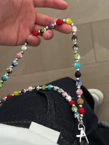 Men's Fashionable Multi-Layer Rhinestone Adjustable Waist Chain, Casual Body Chain for Pants Decoration, Perfect for Daily Wear & Music Festivals