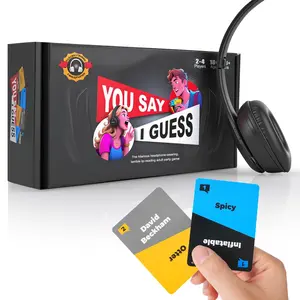 New Lip Reading Party Game, Headphone Challenge Card Game, Includes 40000 Funny Phrases, Adult Version, Best Selling Platform, Suitable for 18+