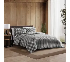 Eddie Bauer Preston Grey Cotton Twin ComforterSet