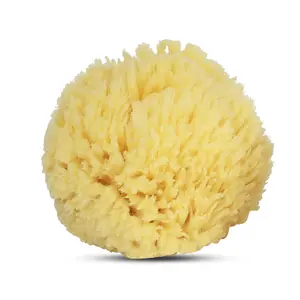 Baby Buddy Natural Baby Bath Sponge 4in Ultra Soft Premium Sea Wool Sponge Soft on Tender Baby Skin, Biodegradable, 1pk