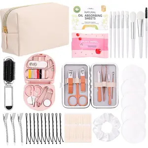 Wedding  Kit for Bride Over 30 Wedding  Set with Makeup Bag Essentials  Set Essentials Travel Kit (Beige, , white)