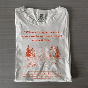 Comfort Colors Pro Immigrant Bible Verse T-shirt, Christian Political Graphic Tee, Unisex Gift