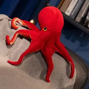 40/75cm Lifelike Octopus Plush Toy Stuffed Simulation Sea Animal Plush Toys Red Octopus Dolls & Stuffed Toys for Children Gift