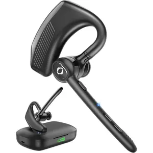Headset  Earpiece  Android   Case Microphone Earpiece Handsfree Single Ear Headset LED Digital Display Phones  Work 180H Playtime 1000mAh Drivers