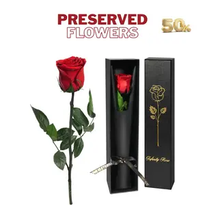 Preserved Flowers Rose Gifts for Women Mom, Mothers Day Rose Flower Gifts for Moms,Forever Real Flowers Mom Birthday Grandma Gifts, Valentines Day Gift for Her Girlfriend Wife Anniversary(Red)