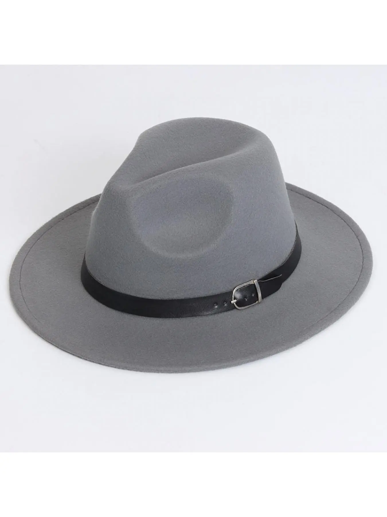 Solid color felt hat, British retro jazz hat, men's and women's flat brimmed gentleman's hat, flat top hat, Structured Hat, Casual Hat, Stylish Hat, High Quality Hat