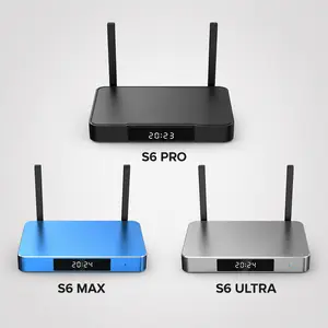 S6 Series Compact Digital Smart TV Streaming Set Box - 64GB, Dual Antennas, TV Media Playback, Digital Display Support, Home Entertainment Large Home Appliance Accessory