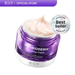 BIOHEAL BOH Probioderm 3D Lifting Cream 1.7 fl oz | Advanced Korean Anti-Aging Probiotic Facial Night Cream with 17-Peptide Complex & Patented Probioderm for Wrinkles on Face and Neck Nourishing Hydrating Skin Repair Firming Smooth