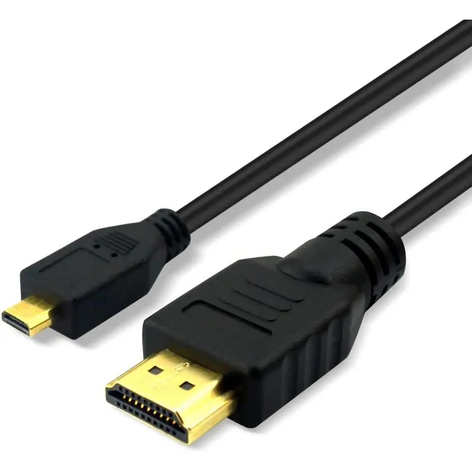 10ft HDMI to Micro HDMI Cable for GoPro Hero, Canon EOS M50 M5 M6 M100 Panasonic LUMIX ZS200 G85 GX850 FZ80 ZS70 LX10 GX85 FZ300 G7 GX8 GX9 ZS100, Sony a6400 a6300 RX0 a9, a7 III, a7R III, a7S II, Accessories, Photography