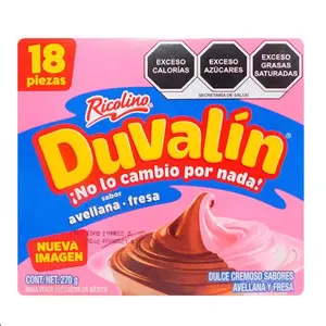 Ricolino Duvalin creamy candy multi flavor 18 count