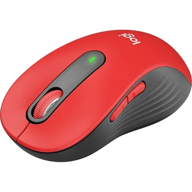 Logitech Signature M650 L Full Size Wireless Mouse Classic Red 910-006358
