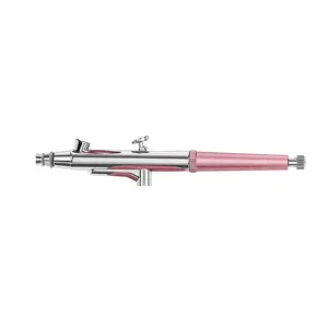 Airbrush Kit Portable Airbrush Accessories Air Brush Kit with Air Compressor 0.3 mm Needles Air Brush Gun Set for Painting,Model,Cake Decorating，Makeup，Nail Art (Pink -0.3 Nozzle