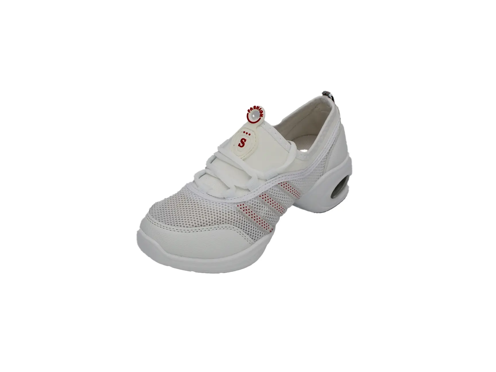 Jazz Shoes Lace up Sneakers Mesh Slip Thick Soled Jazz Dance Shoes Cushion Lady Girls Modern Breathable Air Cushion Split Sole HipHop Dance Athletic Walking Shoes with Arch Support