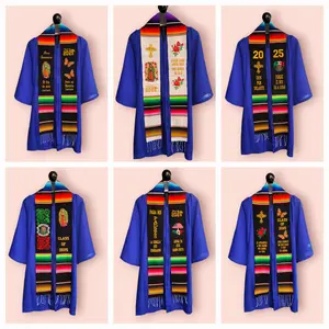 Virgen de Guadalupe/Butterflies Class of 2025 Mexican Sarape Graduation Stole