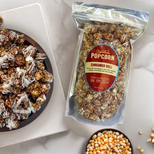 Large Gourmet Cinnamon Roll Popcorn Bag