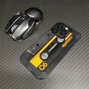 Vintage Cassette Tape Phone Case for iPhone 11 12 13 14 15 16 E 17 Pro Max Plus & Samsung S21-S26, Retro 80s 90s Cassette Design, Shockproof Protective Cover for Men & Women