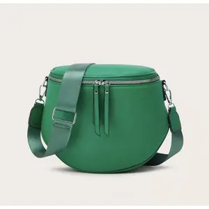 Large waist bag style crossbody bag with adjustable shoulder straps and coin wallet